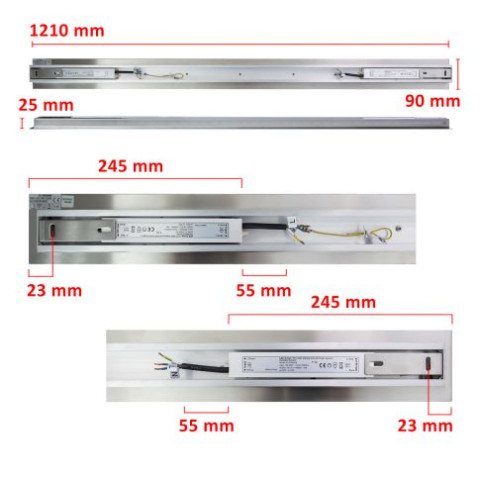 LED seinävalaisin - STRAIGHT 1200